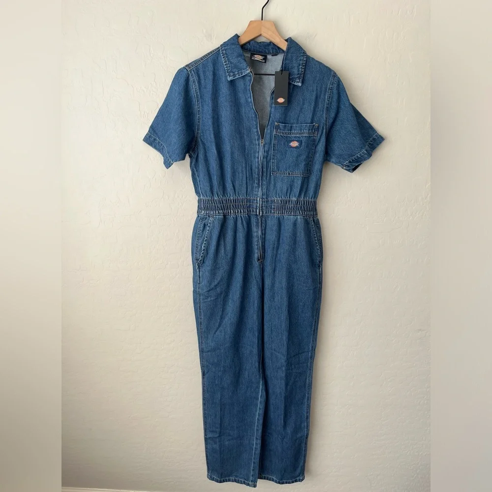 Dickies Houston denim coveralls jumpsuit NEW medium - Picture 6 of 14